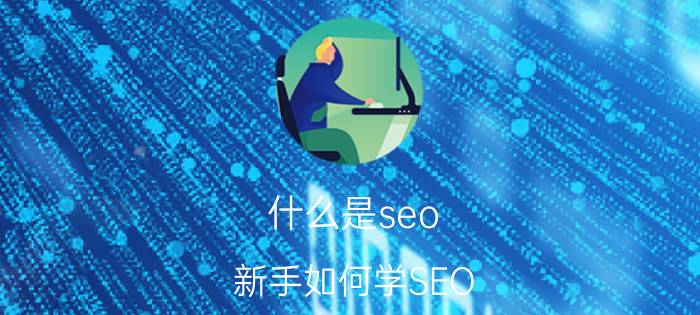 什么是seo 新手如何学SEO？